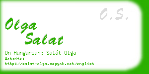 olga salat business card