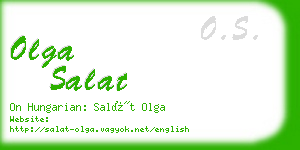 olga salat business card